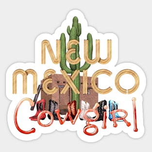 New Mexico Cowgirl Sticker